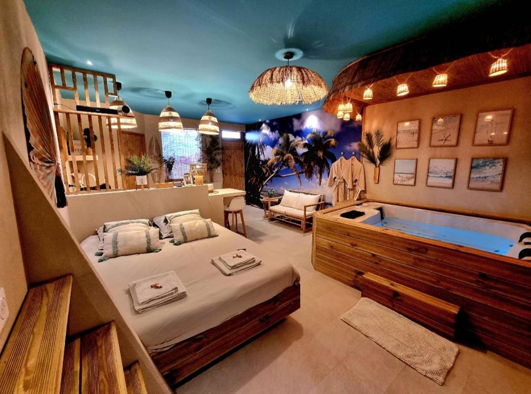 Les Spas De La Mer, Appart&Spa Aloha, 100M De La Plage, Plein Coeur Du Grau Ле-Гро-дю-Руа Экстерьер фото